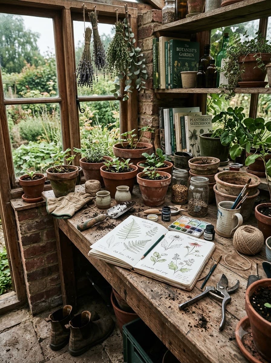 Fernkrafts team potting plants in a workshop